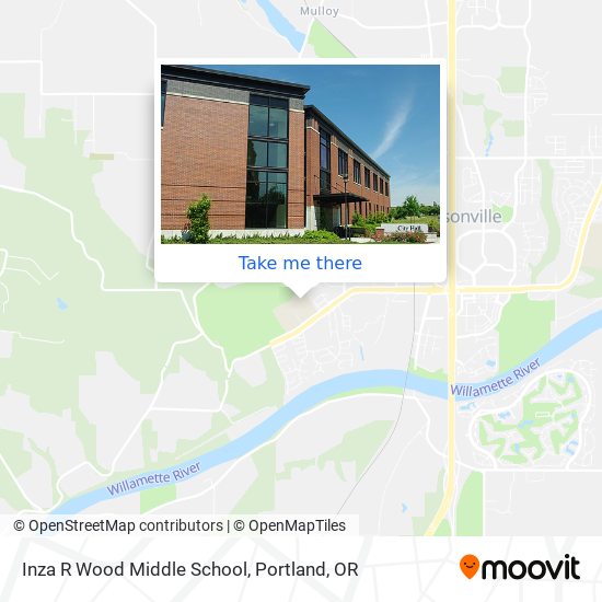 Mapa de Inza R Wood Middle School