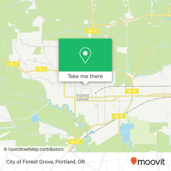 City of Forest Grove map