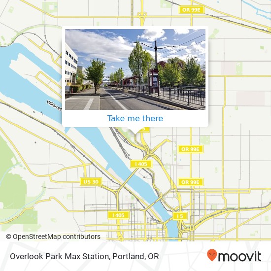 Overlook Park Max Station map