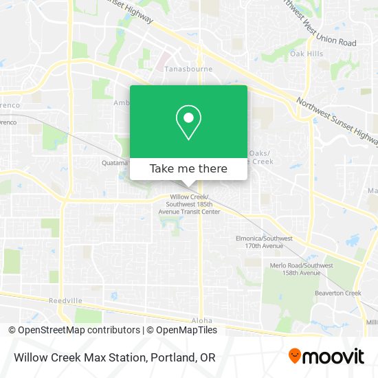 Mapa de Willow Creek Max Station