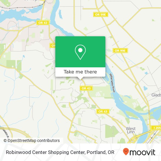 Mapa de Robinwood Center Shopping Center