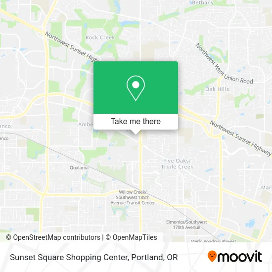 Sunset Square Shopping Center map