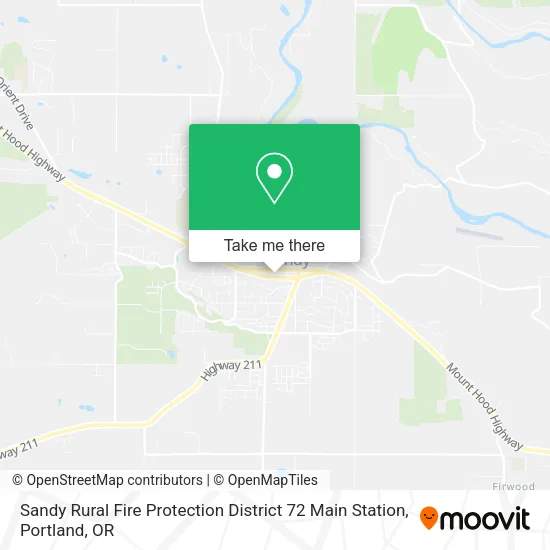 Sandy Rural Fire Protection District 72 Main Station map