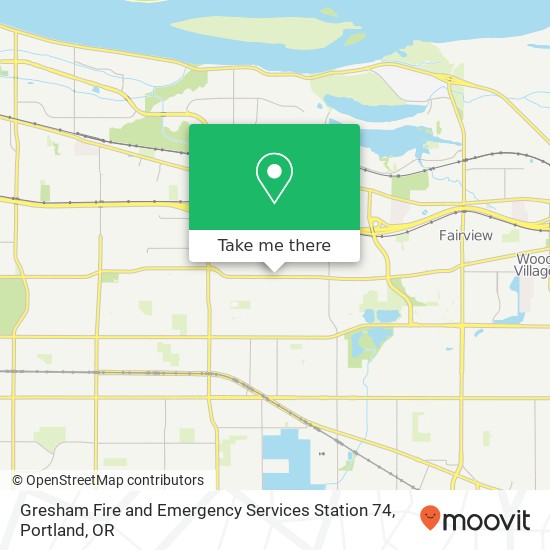 Gresham Fire and Emergency Services Station 74 map