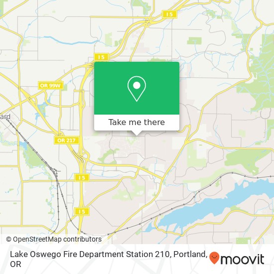 Mapa de Lake Oswego Fire Department Station 210