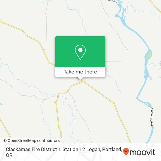Mapa de Clackamas Fire District 1 Station 12 Logan