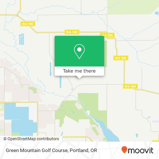 Green Mountain Golf Course map