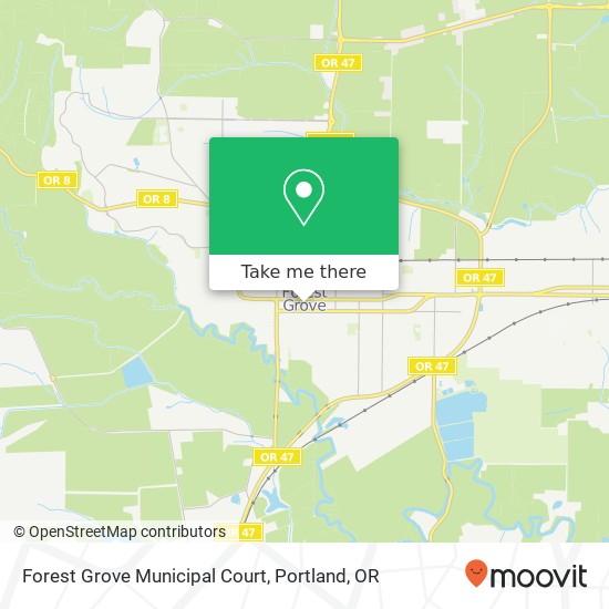 Mapa de Forest Grove Municipal Court