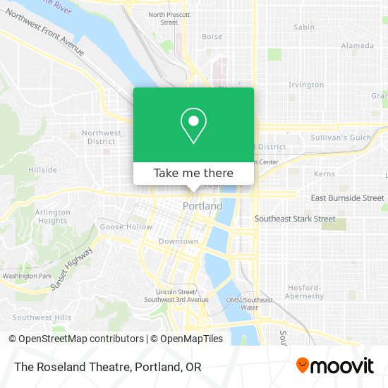 The Roseland Theatre map