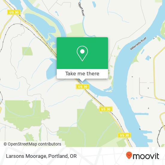 Larsons Moorage map