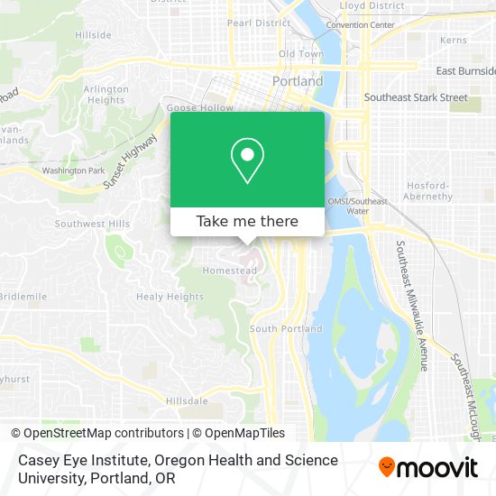 Mapa de Casey Eye Institute, Oregon Health and Science University