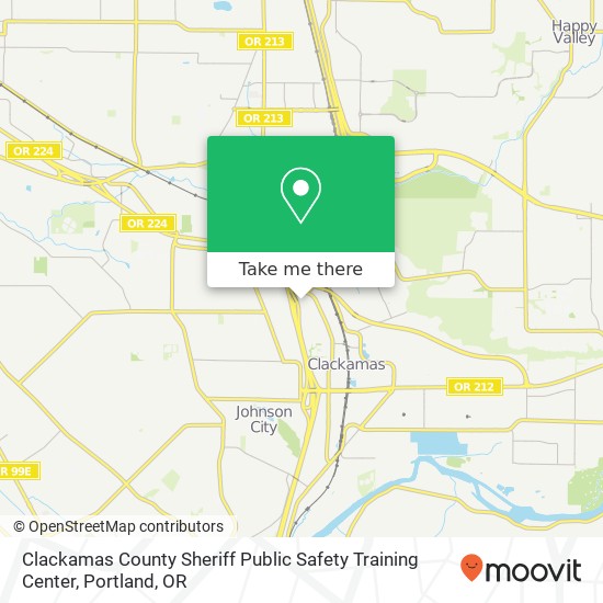 Mapa de Clackamas County Sheriff Public Safety Training Center