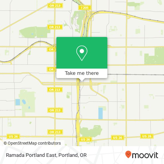 Mapa de Ramada Portland East