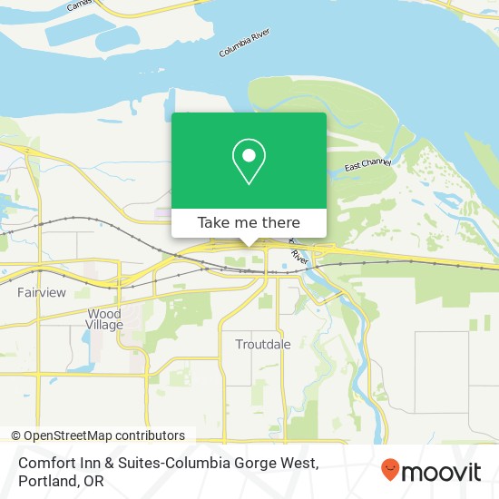 Mapa de Comfort Inn & Suites-Columbia Gorge West