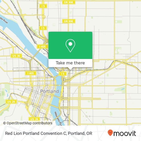 Red Lion Portland Convention C map