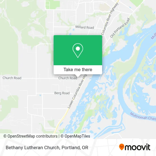 Bethany Lutheran Church map