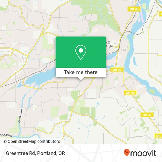 Greentree Rd map