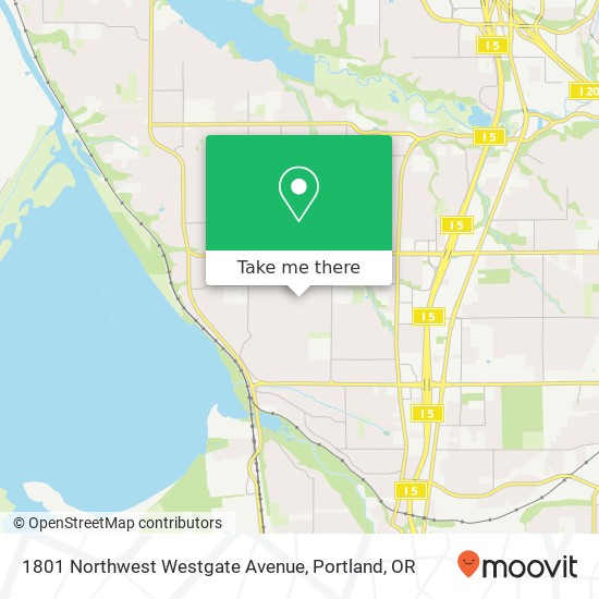 Mapa de 1801 Northwest Westgate Avenue