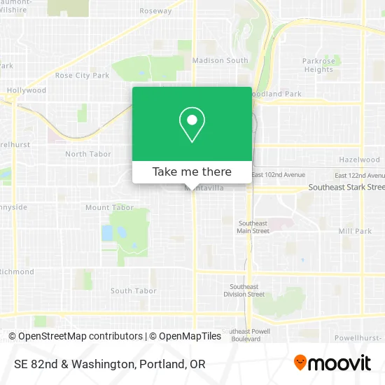 SE 82nd & Washington map