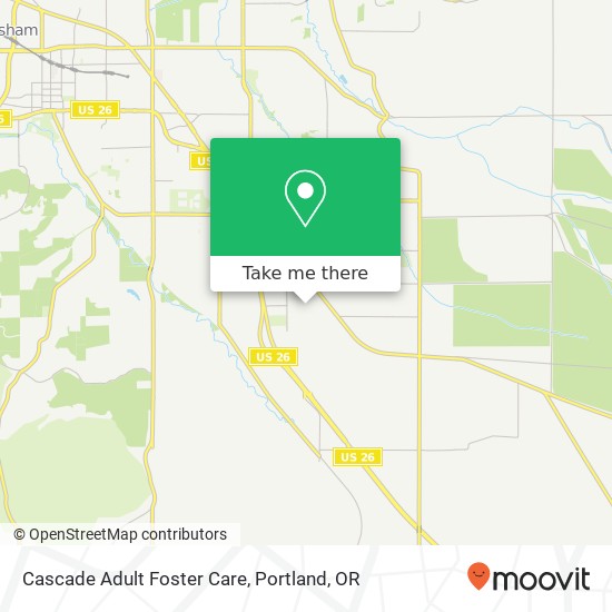 Cascade Adult Foster Care map