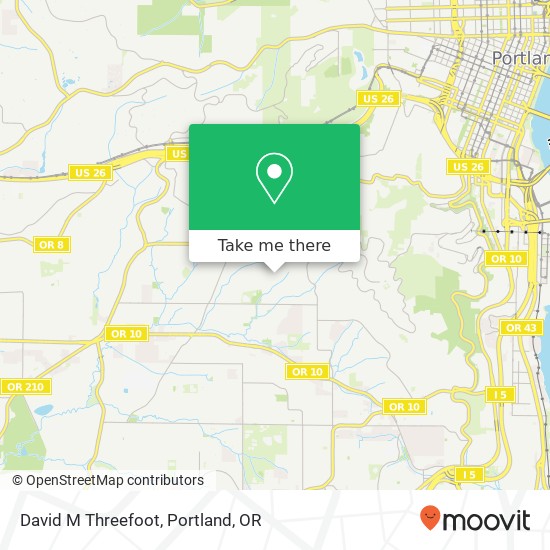 David M Threefoot map