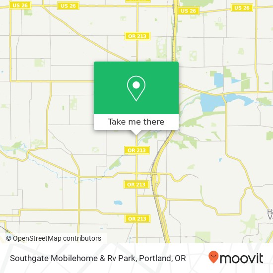 Mapa de Southgate Mobilehome & Rv Park