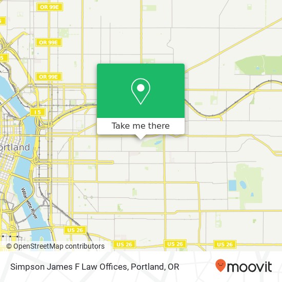 Simpson James F Law Offices map