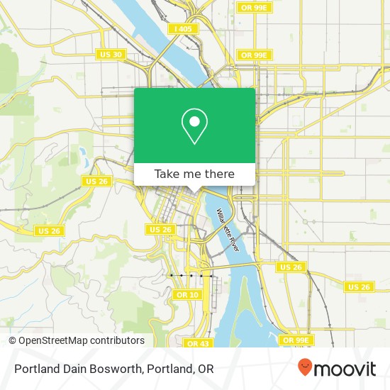 Portland Dain Bosworth map