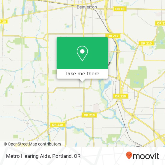 Metro Hearing Aids map