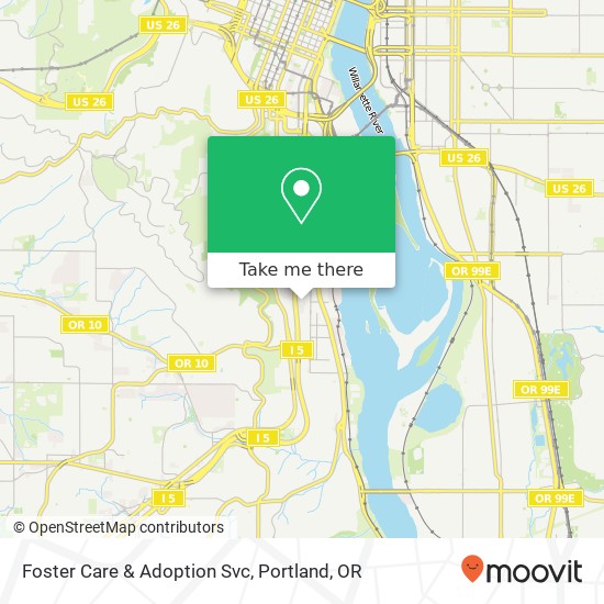 Foster Care & Adoption Svc map