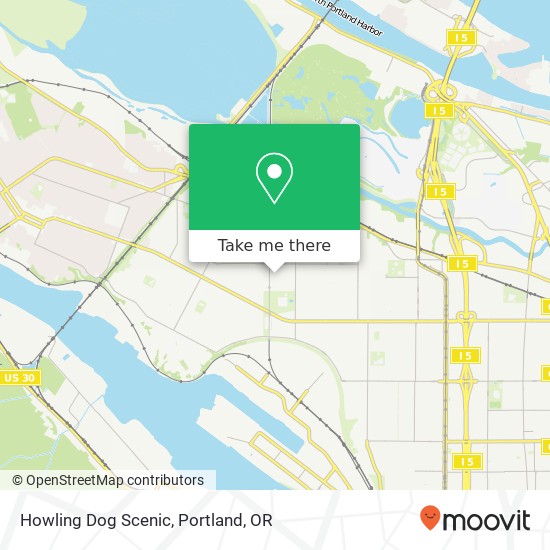 Howling Dog Scenic map