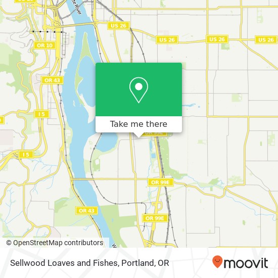 Mapa de Sellwood Loaves and Fishes