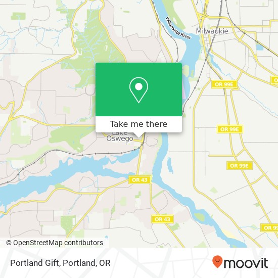 Mapa de Portland Gift