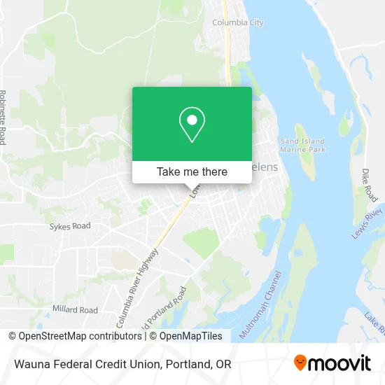 Wauna Federal Credit Union map