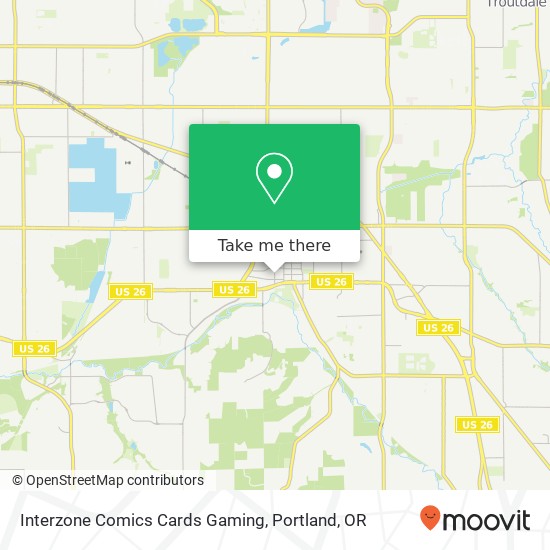 Interzone Comics Cards Gaming map