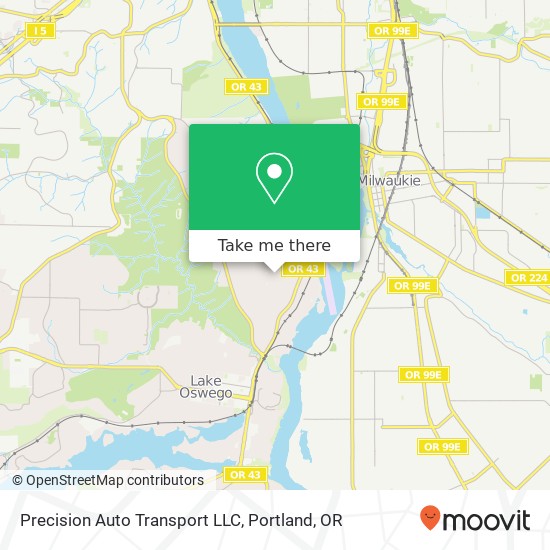 Precision Auto Transport LLC map