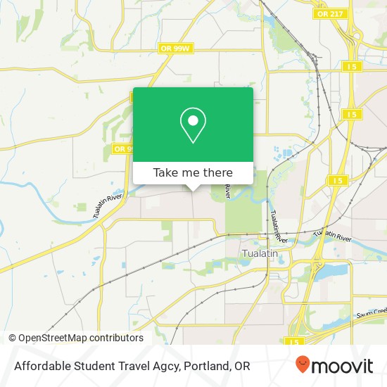 Affordable Student Travel Agcy map