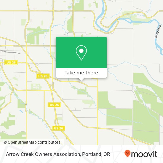 Arrow Creek Owners Association map