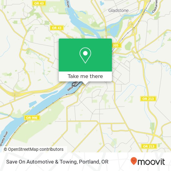 Mapa de Save On Automotive & Towing