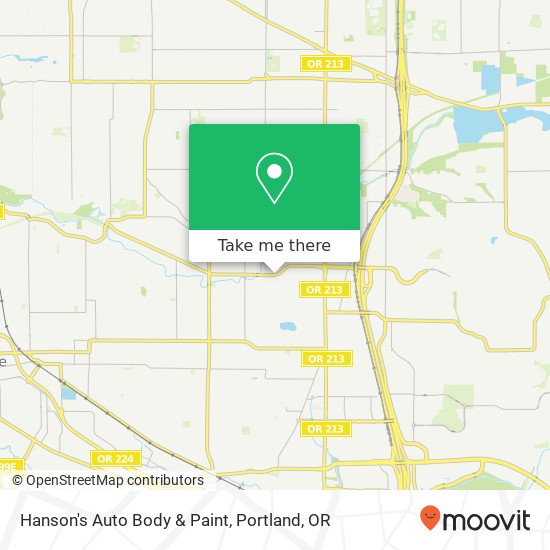 Mapa de Hanson's Auto Body & Paint