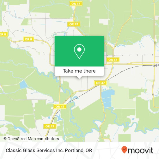 Mapa de Classic Glass Services Inc