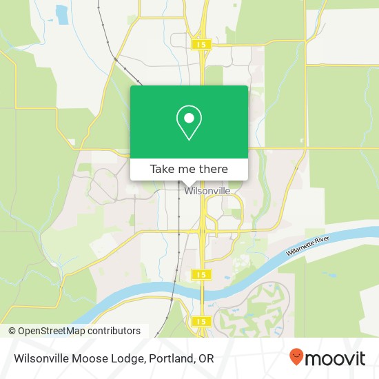 Mapa de Wilsonville Moose Lodge