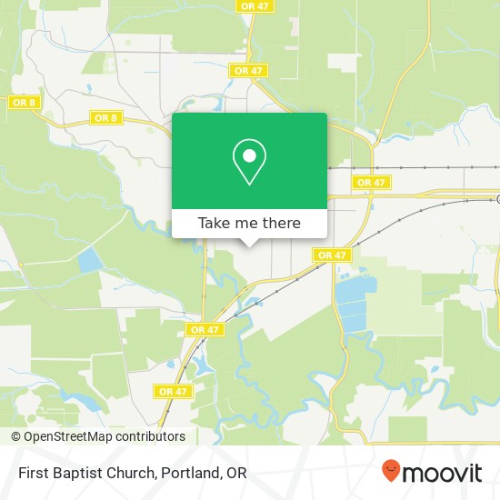 First Baptist Church map