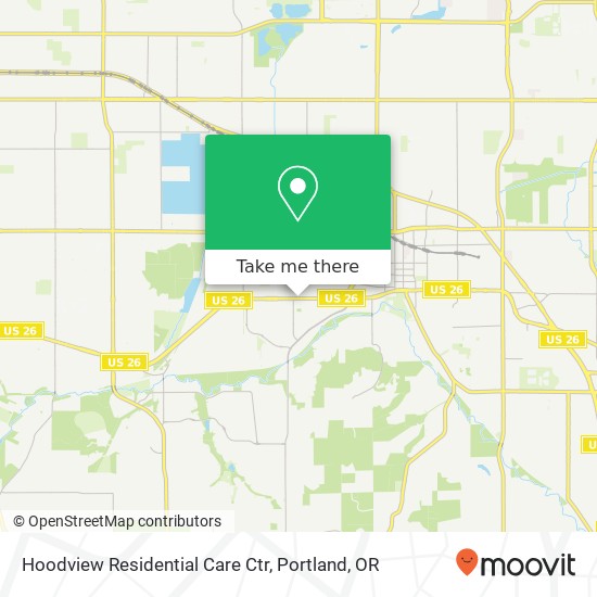 Hoodview Residential Care Ctr map