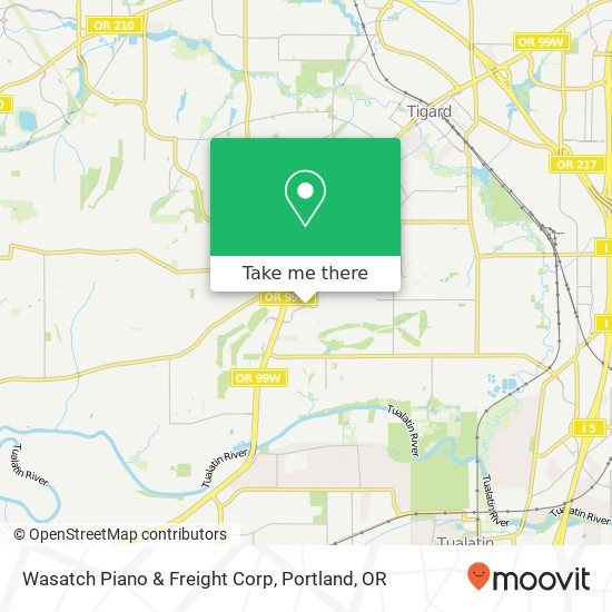 Wasatch Piano & Freight Corp map