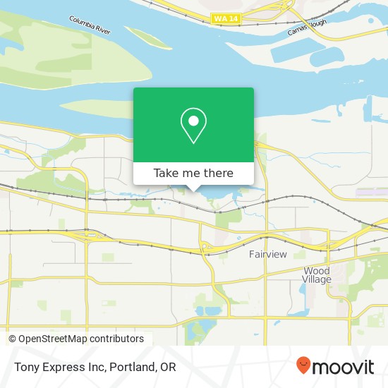 Mapa de Tony Express Inc