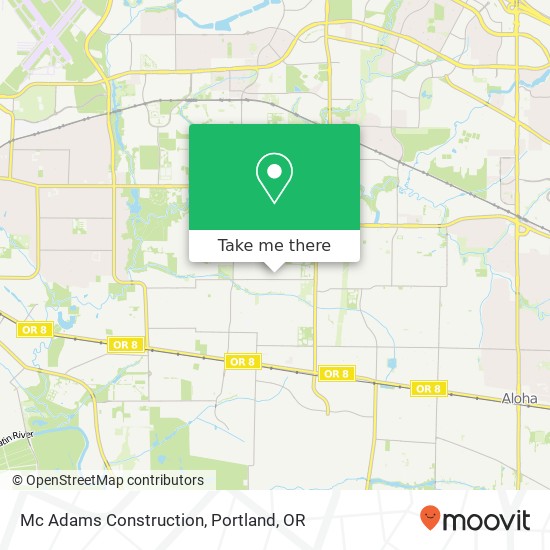 Mc Adams Construction map