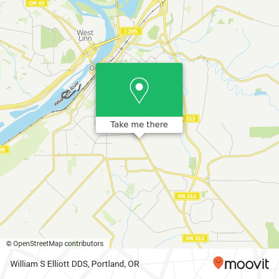 William S Elliott DDS map