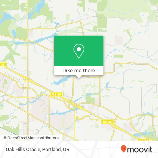 Mapa de Oak Hills Oracle