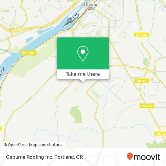Osburne Roofing Inc map